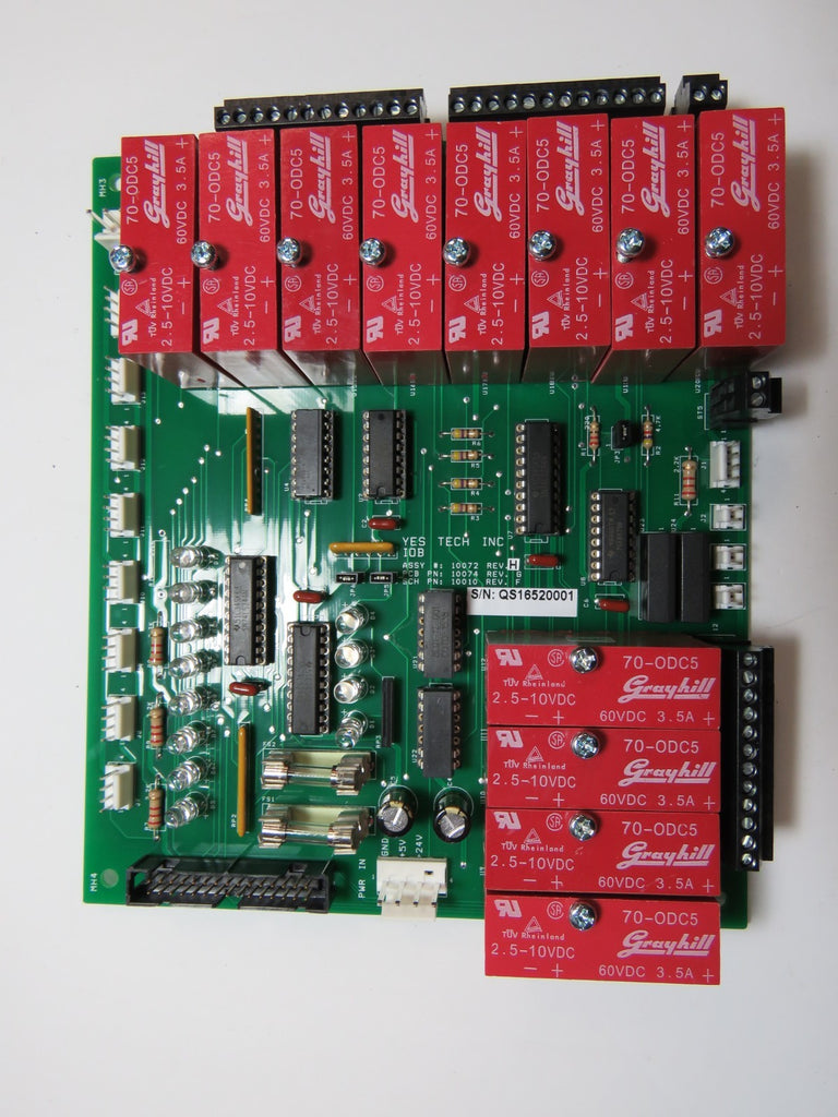 YesTech 10072 I/O Board PCB YESTECH YTV-F1 Relay Board 10072 – 10074