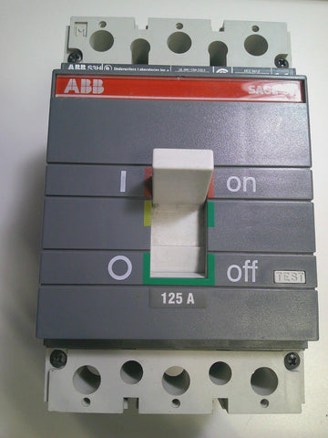 ABB SACE S3 S3H-D S3HD-3P-225 3 Pole 225 Amp Circuit Breaker Auxiliary S3H