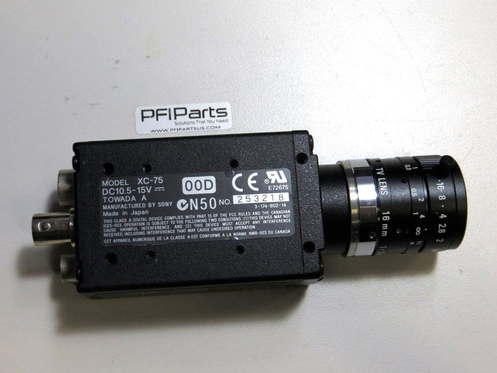 SONY XC-75 CCD Video Camera Module Industrial with Lens