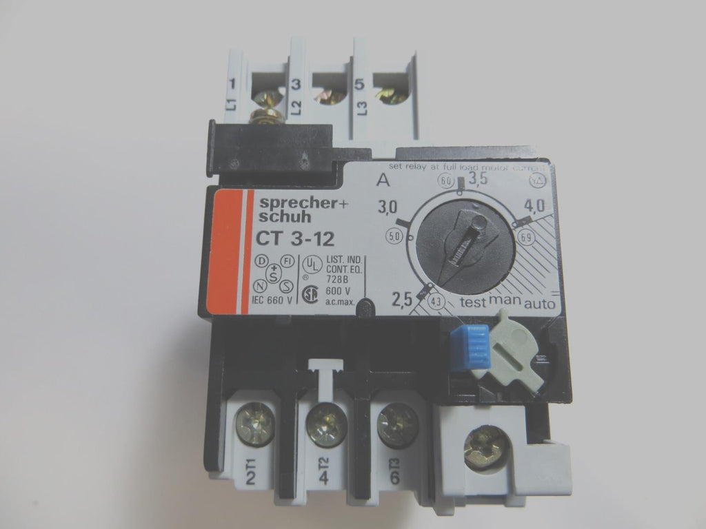 Sprechert Schuh CT 3-12,   relay overload, 2.5   #2-5004-180-00-0