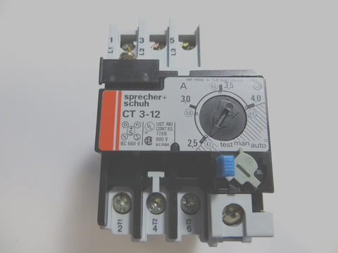 Sprechert Schuh CT 3-12,   relay overload, 2.5   #2-5004-180-00-0