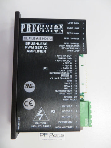 PRECISON VALVE & AUTOMATION B12A6N-PV4 BRUSHLESS PWM SERVO AMPLIFIER