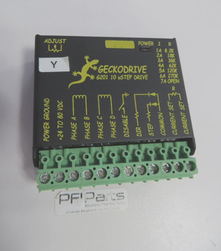 GECKODRIVE G201 Stepper Motor Drive, 10 µStep, 1-7A, 24-80VDC