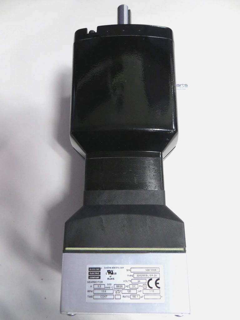 Bodine 22B2BEBL/SR-Z4 24VDC Gear Motor 180:1 120 lb-In. 1/16 HP 13.8 RPM - PFIParts