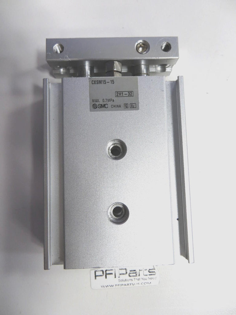 SMC Dual Rod Cylinder CXSJM15-10  mm Bore Dia, 50 mm Stroke Lg, Slide Bearing.