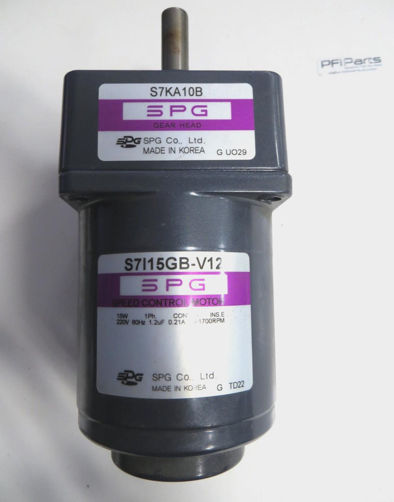 SPG S7I15GB-V12 w/S7KA10B Speed Control Motor