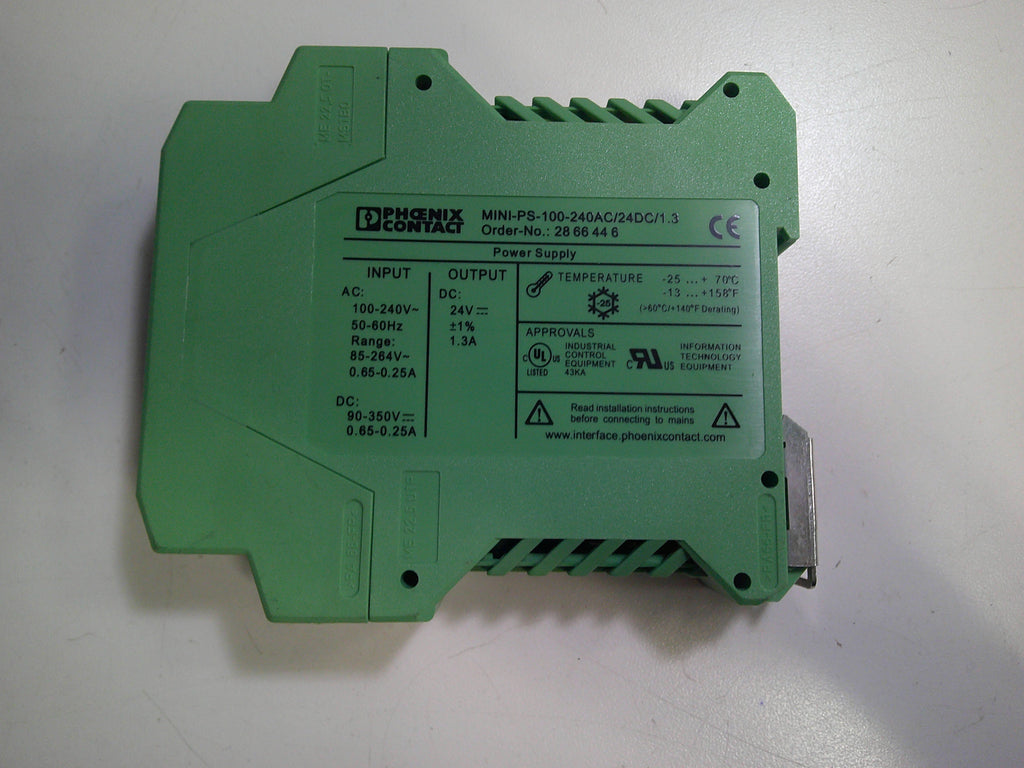 Phoenix Contact MINI-PS-100-240AC/24DC/1.3 Power Supply 28 66 44 6