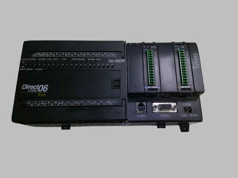 Automation Direct LOGIC 06 Programmable Controller D0-06DR +Modules Koyo
