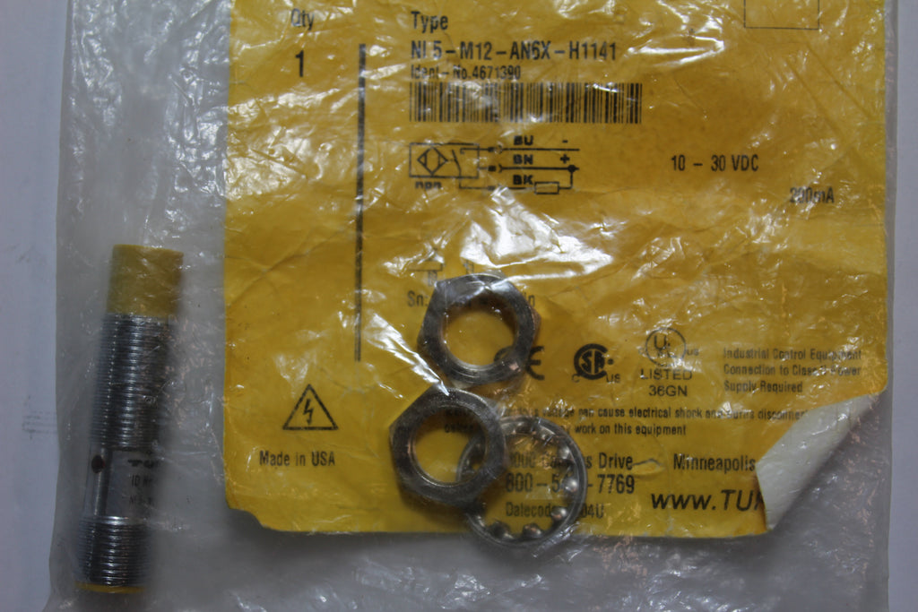 Turck NI5-M12-AN6X-H1141 Inductive Proximity Sensor