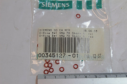 Siemens 00345127-01 O-Ring 3x1 VMQ70