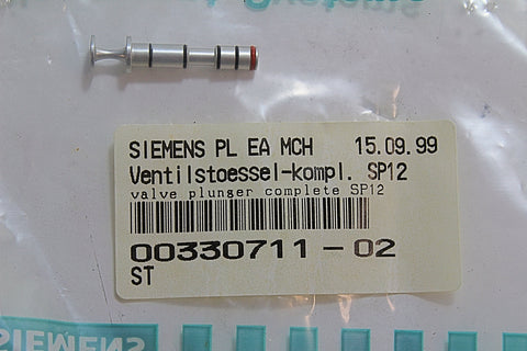 Siemens 00330711-02 Valve Plunger Complete SP12