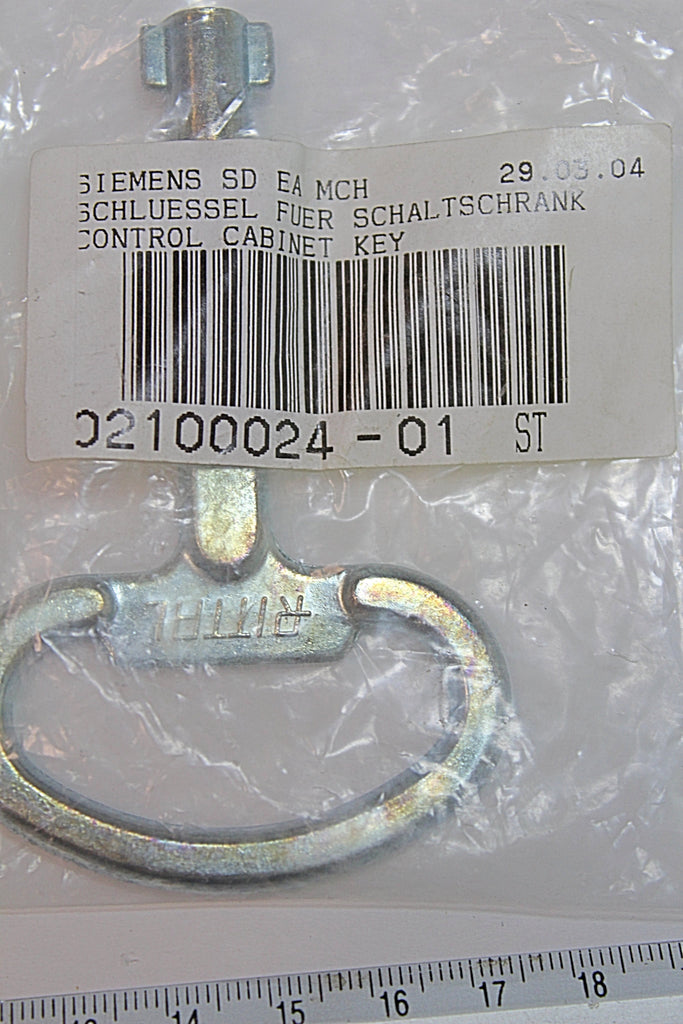 Siemens 02100024-01 Control Cabinet Key