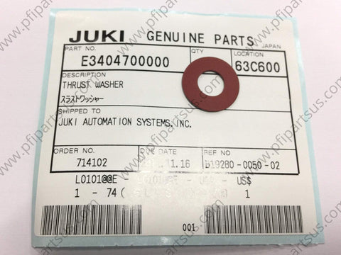 E3404700000 - JUKI  Thrust Washer / www.pfipartsus.com