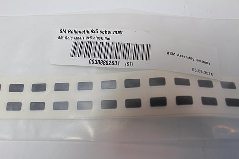 Siemens SM Role Labels 9x5 Black Flat